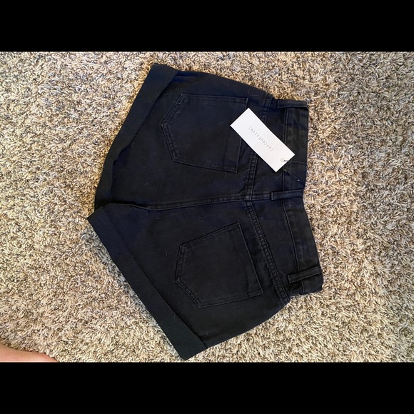 Dance & Marvel high waisted Black jean shorts - Picture 2 of 3